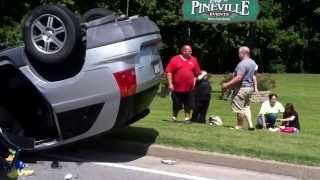 preview picture of video 'Car upside down in Pineville, Ky'