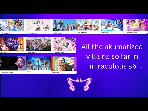 All the Akumatized villains so far in miraculous season 6 Eng Dub only #miraculousladybug#miraculous