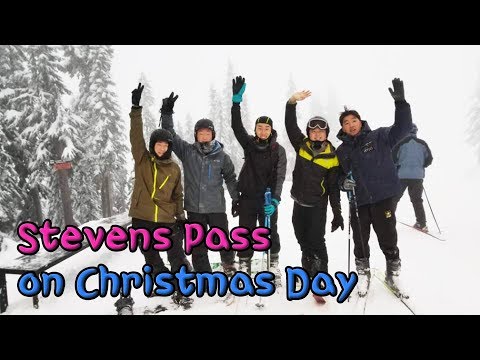 [ENG Sub] Stevens Pass!! 미국 서북부 스키장 탐방 - 초급/중급/중상급 슬로프 체험과 컵라면 간식!