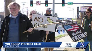 'No Kings' protest drew hundreds to Omaha park Saturday