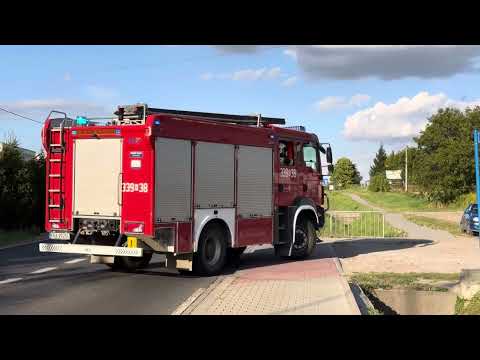 Dojazd alarmowy GCBARt - OSP Łuczyce i GLBM - OSP Głęboka do pożaru w miejscowości Luborzyca 