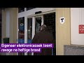 Eigenaar elektronicazaak toont ravage na verwoestende brand