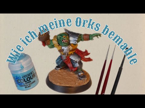 Wie ich meine Blitz Bowl Orks bemale oder keine Angst vorm Pinseln