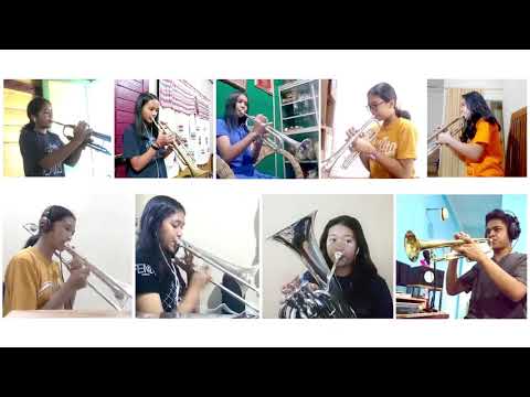 TCLM Youth Brass Play Trumpet Tune by H.Purcell. At Home