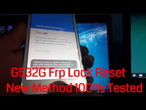 Samsung G532G, G532F, G532M Frp Unlock Done Without Box 100% Tested Video