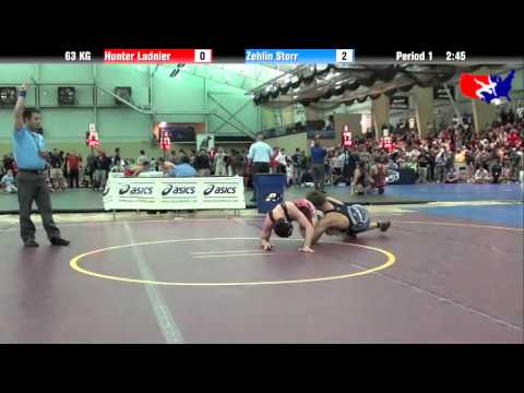 Hunter Ladnier vs. Zehlin Storr at 2013 FILA Cadet Nationals - FS