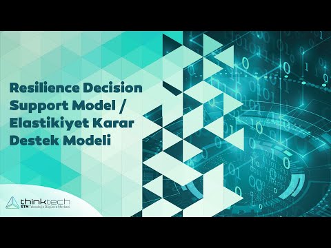 Resilience Decision Support Model / Elastikiyet Karar Destek Modeli