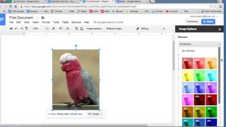 Google Docs - Editing an Image