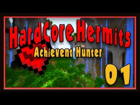 HardCore Hermits - Achievement Hunter Ep1 ( Minecraft survival 1.13)