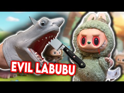 Shark Puppets EVIL LABUBU!