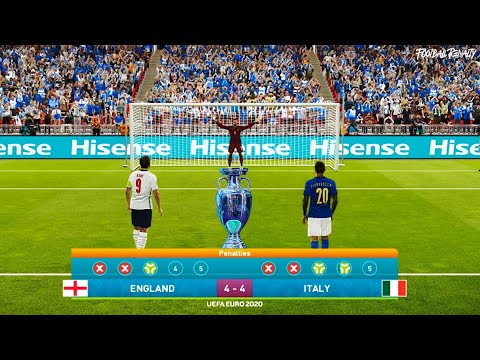 Italy vs England | EURO 2020 FINAL | Penalty Shootout | efootball PES 2021