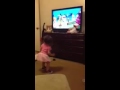 Toddler Sophia Dancing To Word World Theme Song