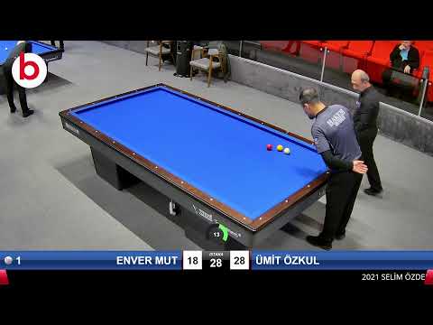 ENVER MUT & ÜMİT ÖZKUL Bilardo Maçı - 2021 YÜKSELME LİGİ-1.TUR