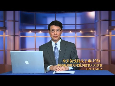 李天笑：中纪委巡视为何重点瞄准人大政协（视频）