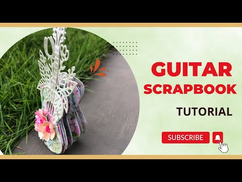 Guitar Shape Scrapbook Tutorial