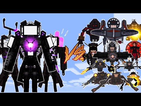 WHEN TITAN TV FIGHT All TITAN ASTRO, WHAT WILL HAPPEN IN THE MOD ADDON FOR A MINECRAFT PE BATTLE