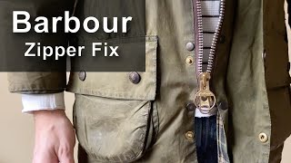 How to fix your Barbour jacket zipper when it