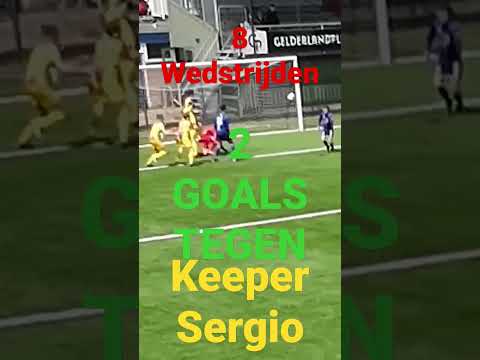 Keeper Sergio FC Abcoude        8x competitie wedstrijden 2 goals tegen
