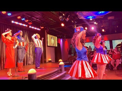 Captain America and the Star Spangled USO Show on Disney Magic Marvel Day at Sea - Disney Cruise