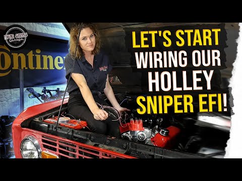 Early Bronco + Holley Sniper EFI wiring!