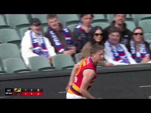 Qualifying Final Hostplus SANFL Snapshot - Adelaide's Brayden Cook kicks a ripper from boundary
