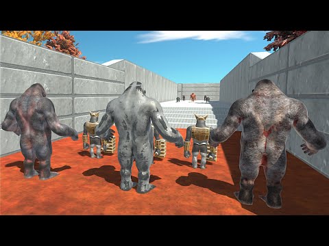 GORO & GHOR HAMMER DEATH RUN - Animal Revolt Battle simulator