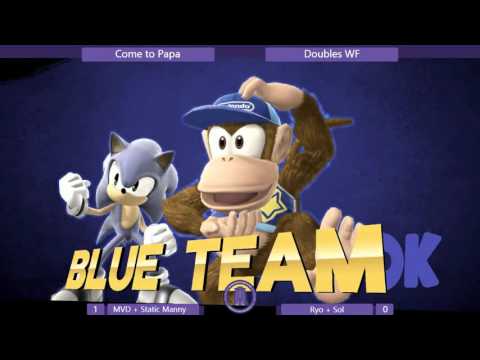 Come To Papa - PG | MVD + StaticManny vs. MVG | Ryo + Noble | Sol - WiiU Doubles WF