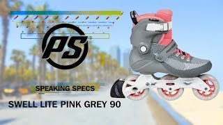 Powerslide Swell Lite Pink Grey 90 skates - Speaking Specs