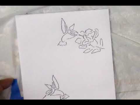 DIY Coloring Sheet Hummingbird