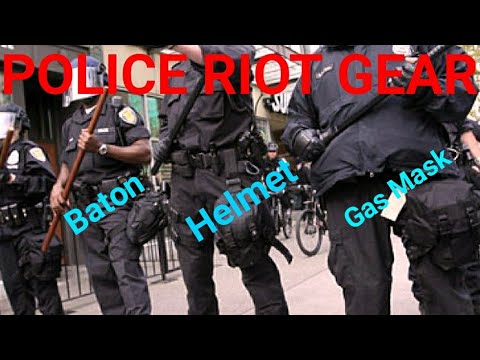 POLICE RIOT GEAR | RIOT BATON | RIOT HELMET | GAS MASK