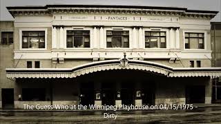 The Guess Who at Winnipeg Playhouse Theatre on 04/15/1975 (Full Show)