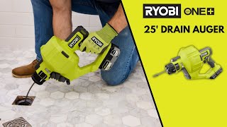 RYOBI 18V ONE+ 25' Drain Auger