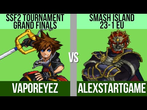 [ENG] VaporeyeZ (Sora) vs. ASG (Ganon, Ichigo) - SSF2 Grand Finals - Smash Island 23-1 EU