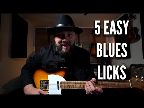 5 Easy Blues Guitar Intro Licks