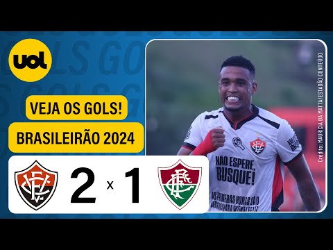 VITÓRIA 2 X 1 FLUMINENSE - BRASILEIRÃO 2024; VEJA OS GOLS DE NERIS, L. ARCANJO (CONTRA) E ALERRANDRO