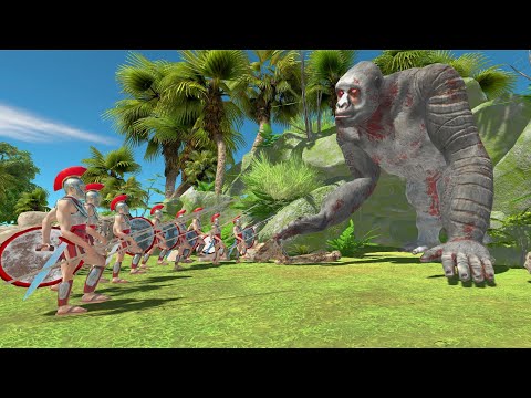 GIANT GORILLA Came Out From Cave vs Every Unit - Animal Revolt Battle Simulator
