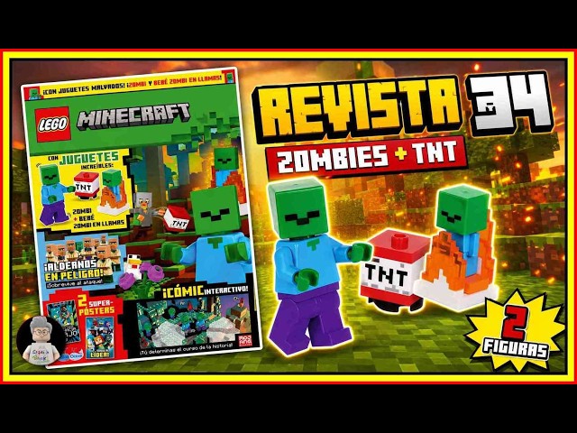 Vídeo relacionado con LEGO Minecraft Mini Set: Minifigura Zombie con Zombie Burning Baby y TNT