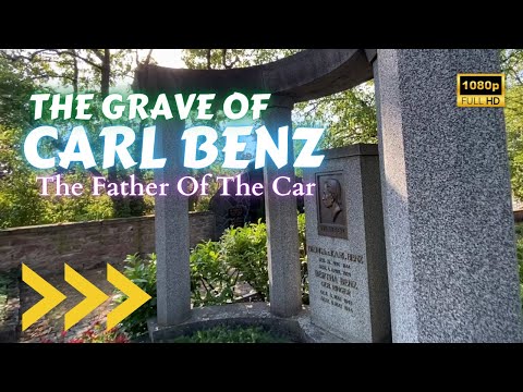 FAMOUS GRAVE  - Carl Benz and Bertha Benz  -  Ladenburg Cemetery, Germany