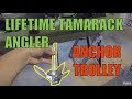 Lifetime Tamarack Angler - Retractable Anchor Trolley - Full Summary Kayak Build - DIY Mods