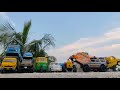Centy Toys Tipper Truck Tractor Collision CNG Auto Rickshaw Diecast Car Tata 407 Accident