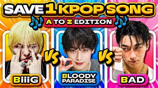 SAVE 1 K-Pop Song from A to Z! 🔥 (Impossible Choice!) 😱 ANSWER - KPOP QUIZ 🎧