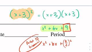 Kuta Tutorial: completing the square