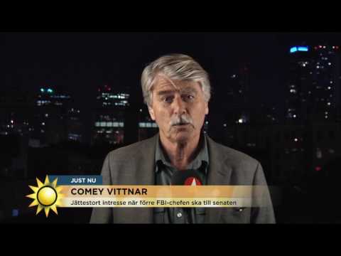 Trumps egna ord om Comeys vittnesmål - Nyhetsmorgon (TV4)