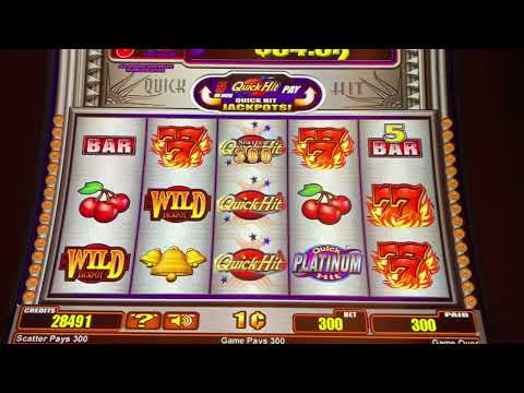 100 Max Spins on Quick Hit Platinum Slot Machine #lasvegas #slots #casino