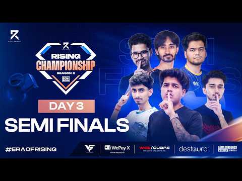 RISING CHAMPIONSHIP SEASON 2  - SEMI FINALS DAY 3@JONATHANGAMINGYT @SaumRaj @Aarugamingx
