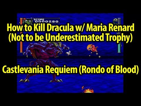 How to Defeat Dracula with Maria Trophy Guide - Castlevania Rondo of Blood - Castlevania Requiem