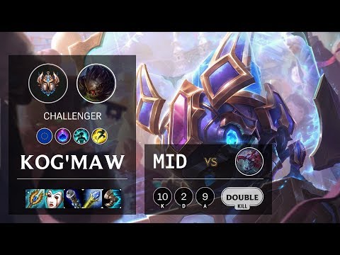 Kog'Maw Mid vs Cho'Gath - EUNE Challenger Patch 10.10
