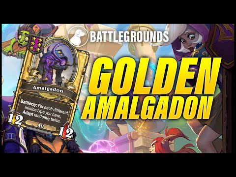 NEW UNIT: Golden Amalgadon | Dogdog Hearthstone Battlegrounds