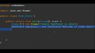 Java textfield