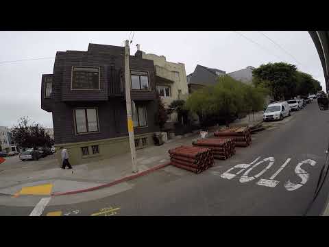 USA - San Francisco - bus heading to Lombard Street 02 (2D GoPro)